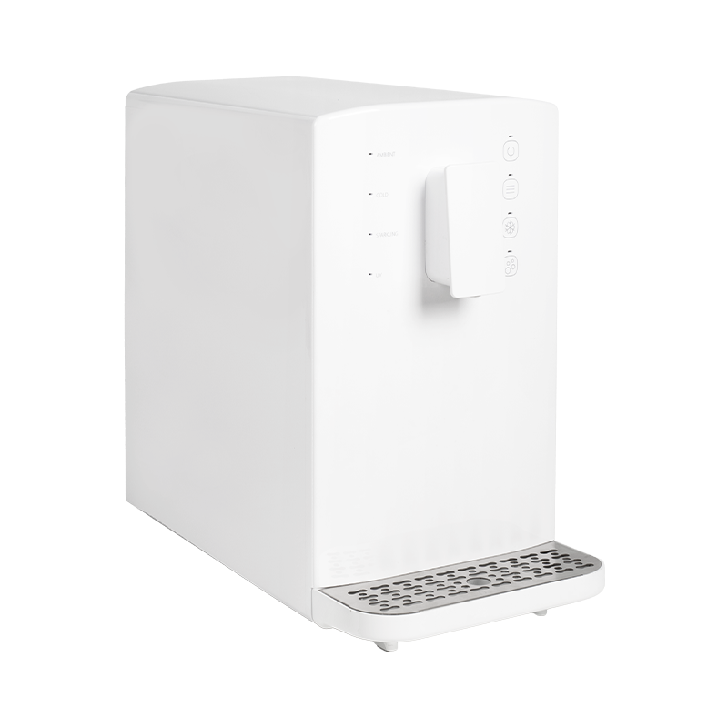 Kantoor aanrecht met sprankelende water dispenser met aanraakknop Kantoor aanrecht met sprankelende water dispenser met aanraakknop