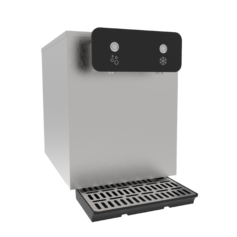 2 knoppen aanrecht mousserende waterdispenser 